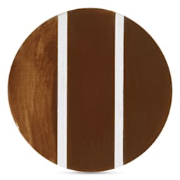 Speedball Studio Plus Glaze - Rich Brown, 2 oz one, two, and three coat comparison