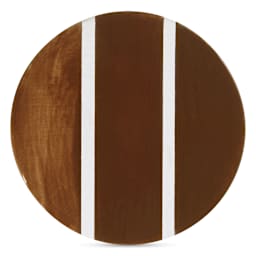 Speedball Studio Plus Glaze - Rich Brown, 16 oz one, two, and three coat comparison