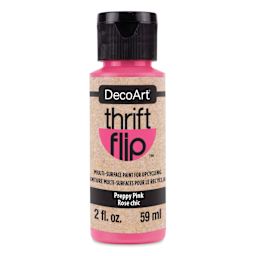 DecoArt Thrift Flip Multi-Surface Paint - Preppy Pink, 2 oz