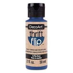 DecoArt Thrift Flip Multi-Surface Paint - In The Navy, 2 oz