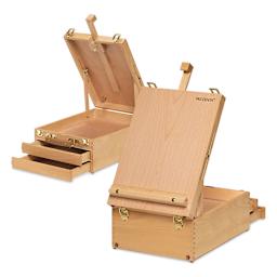  2-Drawer Tabletop Sketchbox Easel - front and back of easel