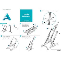 Art Alternatives Classic Tabletop Easel - instruction