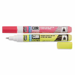 Pebeo Setacolor Leather Paint Markers - Set of 2, Fluorescents