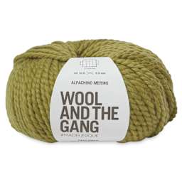 Wool and the Gang Alpachino Merino Yarn - Field Green, 110 yards