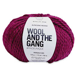 Wool and the Gang Alpachino Merino Yarn - Margaux Red, 110 yards