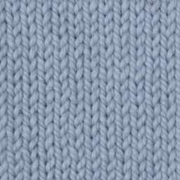 Wool and the Gang Alpachino Merino Yarn - Powder Blue, knitted sample