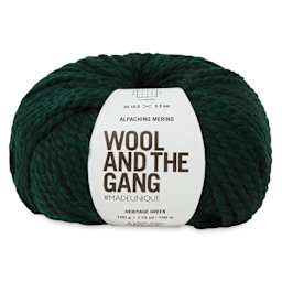 Wool and the Gang Alpachino Merino Yarn - Heritage Green, 110 yards