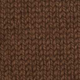 Wool and the Gang Alpachino Merino Yarn - Espresso Brown knitted sample