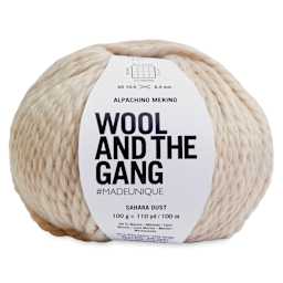 Wool and the Gang Alpachino Merino Yarn - Sahara Dust, 110 yards