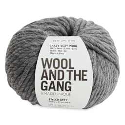 Wool and the Gang Crazy Sexy Wool Yarn - Tweed Grey