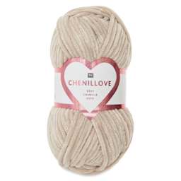 Rico Design Creative Chenillove Yarn - Ecru, 120 yds