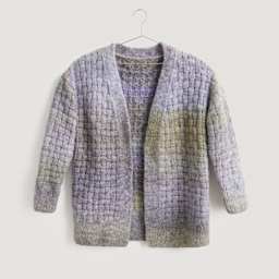 Rico Design Creative Painted Power Yarn - Autumn Shades, 340 yds showing completed cardigan project