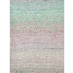 Rico Design Creative Painted Power Cotton DK Yarn - Earthy Rainbow. 100 g close up to show texture