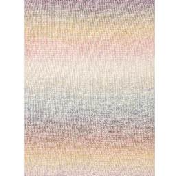 Rico Design Creative Painted Power Cotton DK Yarn - Fresh Pink. 100 g close up to show texture