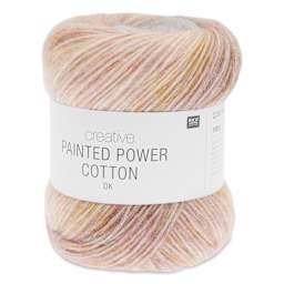 Rico Design Creative Painted Power Cotton DK Yarn - Fresh Pink. 100 g