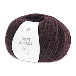 Rico Design Soft Alpaca Yarn - Burgundy, 137 yds