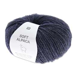Rico Design Soft Alpaca Yarn - Navy Blue, 137 yds
