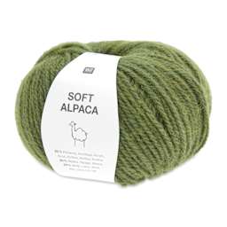 Rico Design Soft Alpaca Yarn - Olive, 137 yds