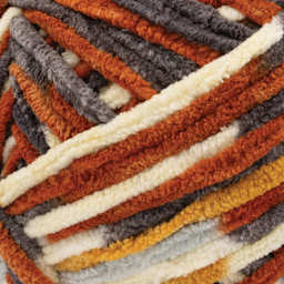 Lion Brand Cover Story Favorite Blanket Yarn - Harvest, 10.5 oz close up to show texture