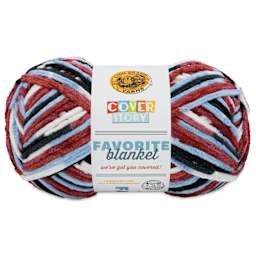Lion Brand Cover Story Favorite Blanket Yarn - Burrr-Berry, 10.5 oz