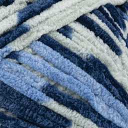 Lion Brand Cover Story Favorite Blanket Yarn - I'm Blue, 10.5 oz close up to show texture