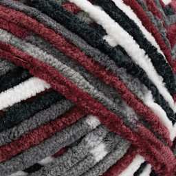 Lion Brand Cover Story Favorite Blanket Yarn - Potion, 10.5 oz close up to show texture