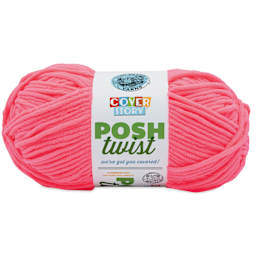 Lion Brand Cover Story Posh Twist Yarn - Strawberry Glow, 232 yds
