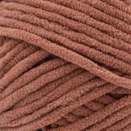 Lion Brand Cover Story Posh Twist Yarn - Brown Butter, 232 yds close up to show texture