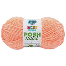 Lion Brand Cover Story Posh Twist Yarn - Sherbet Glow, 232 yds