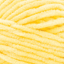 Lion Brand Cover Story Posh Twist Yarn - Lemon Meringue, 232 yds close up to show texture