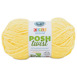 Lion Brand Cover Story Posh Twist Yarn - Lemon Meringue, 232 yds
