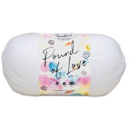 Lion Brand Pound of Love Yarn - White, 16 oz
