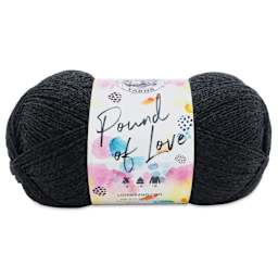Lion Brand Pound of Love Yarn - Charcoal, 16 oz