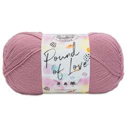 Lion Brand Pound of Love Yarn - Heather Rose, 16 oz