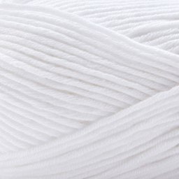 Premier Yarn Cotton Fair Worsted Yarn - White, 207 yds close up to show texture