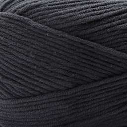 Premier Yarn Cotton Fair Worsted Yarn - Black, 207 yds close up to show texture