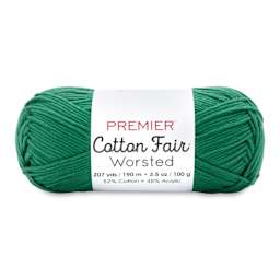 Premier Yarn Cotton Fair Worsted Yarn - Juniper, 207 yds
