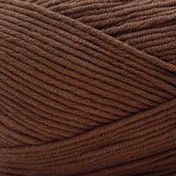 Premier Yarn Cotton Fair Worsted Yarn - Hickory, 207 yds close up to show texture