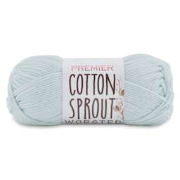 Premier Yarn Cotton Sprout Worsted Yarn - Glacier, 180 yds
