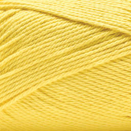 Premier Yarn Cotton Sprout Worsted Yarn - Lemon, 180 yds close up to show texture