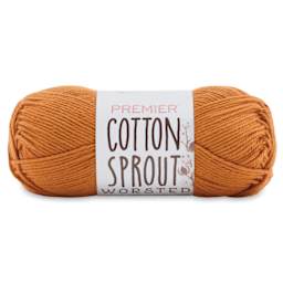 Premier Yarn Cotton Sprout Worsted Yarn - Honey, 180 yds