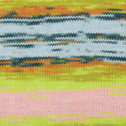 Premier Yarn Hipster Cotton Yarn - Lake House, 229 yds showing knitted pattern