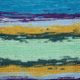 Premier Yarn Hipster Cotton Yarn - Museum, 229 yds showing knitted pattern