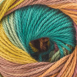Premier Yarn Hipster Cotton Yarn - Fall Vibes, 229 yds close up showing texture