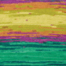 Premier Yarn Hipster Cotton Yarn - Sunrise, 229 yds showing knitted pattern