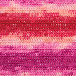Premier Yarn Hipster Cotton Yarn - Roses, 229 yds showing crocheted pattern