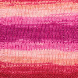 Premier Yarn Hipster Cotton Yarn - Roses, 229 yds showing knitted pattern