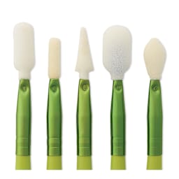 WiziWig TouchUp Sponge Clay Tool - Set of 5, Assorted close up of tools
