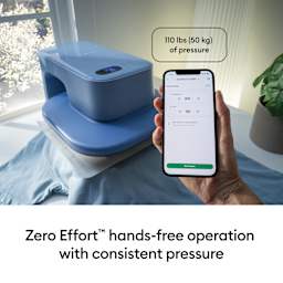 Zero Effort hands-free-operation with  consistent pressure