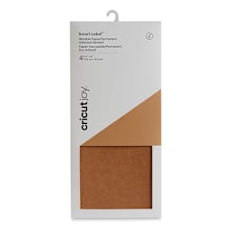 Cricut Joy Smart Label Writable Paper - Kraft Brown, Package of 4, 5-1/2" x 12", Sheets